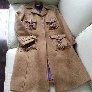 COPY - XS Taupe military wool coat good condition